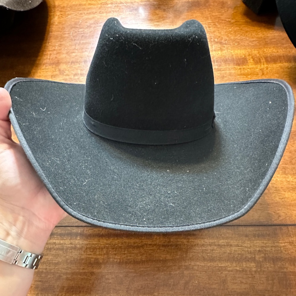 Black Felt Cowboy Hat